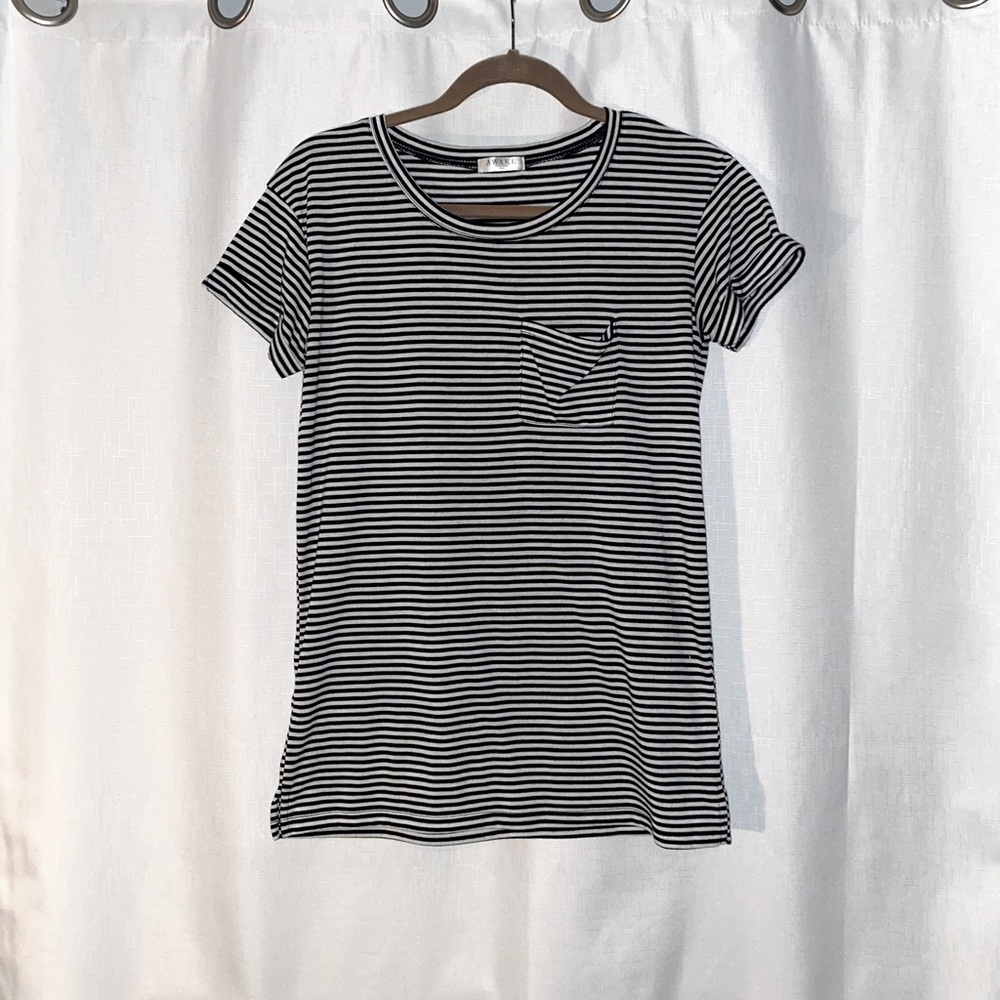 Striped T-shirt with pocket